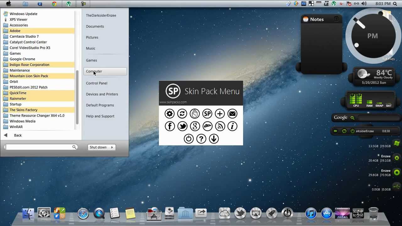 Mac Os X Lion Theme For Windows 7 Free Download